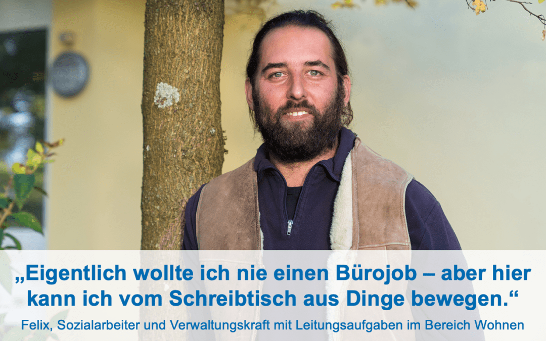 Interview: Willkommen im #Team KBA – Felix Wenzel, Sozialarbeiter und Verwaltungskraft mit Leitungsaufgaben im Bereich Wohnen