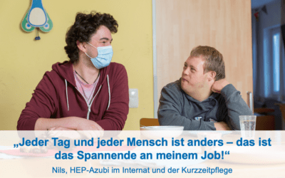 Interview: Willkommen im #TeamKBA – Nils Seegerer Heilerziehungspfleger im dritten Lehrjahr