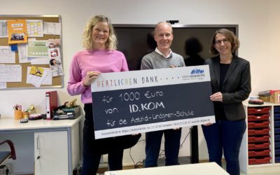 ID.KOM Kempten spendet 1.000 Euro für digitale Tafel in der Astrid-Lindgren-Schule