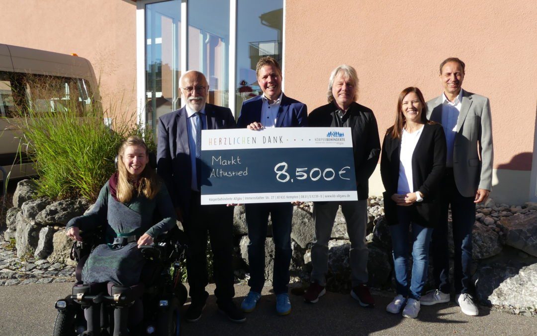 Markt Altusried mit herausragendem Engagement für die Stiftung für Körperbehinderte Allgäu