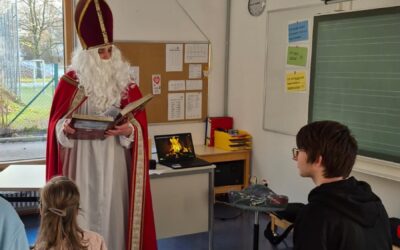 Der Nikolaus zu Besuch in der Villa Kunterbunt